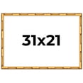 thumbnail image 1 of 31x21 Frame Gold Bamboo Solid Wood Picture Frame | 1 Inch Moulding Width | Interior Frame Depth, 1 of 8