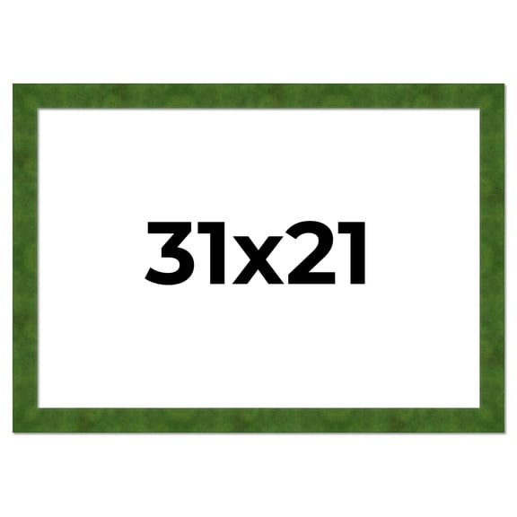 31x21 Frame Green Burl Solid Wood Picture Frame | 1.75 Inches Moulding Width | Interior Frame Depth