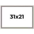 thumbnail image 1 of 31x21 Frame Grey Real Wood Picture Frame Width 1.25 inches | Interior Frame Depth 0.5 inches | Hans, 1 of 8