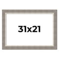 thumbnail image 1 of 31x21 Frame Grey Real Wood Picture Frame Width 2.75 Inches | Interior Frame Depth 0.5 Inches |, 1 of 8