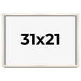 thumbnail image 1 of 31x21 Frame White Wheat Solid Wood Picture Frame | Moulding Width 0.75 Inches | Interior Depth 0.5, 1 of 8