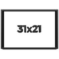 thumbnail image 1 of 31x21 Shadow Box Frame Black | 2 Inches Deep Real Wood Contemporary Shadowbox Display Frame | UV, 1 of 4