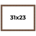 thumbnail image 1 of 31x23 Dark Brown Bamboo Real Wood Picture Frame Width 1.5 inches | Interior Frame Depth 0.5 inches, 1 of 8