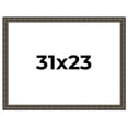 thumbnail image 1 of 31x23 Frame Black Bamboo Solid Wood Picture Frame Width 1.5 Inches | Interior Frame Depth 0.5, 1 of 8