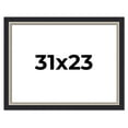 thumbnail image 1 of 31x23 Frame Black Real Wood Picture Frame Width 2.25 Inches | Interior Frame Depth 0.5 Inches |, 1 of 8