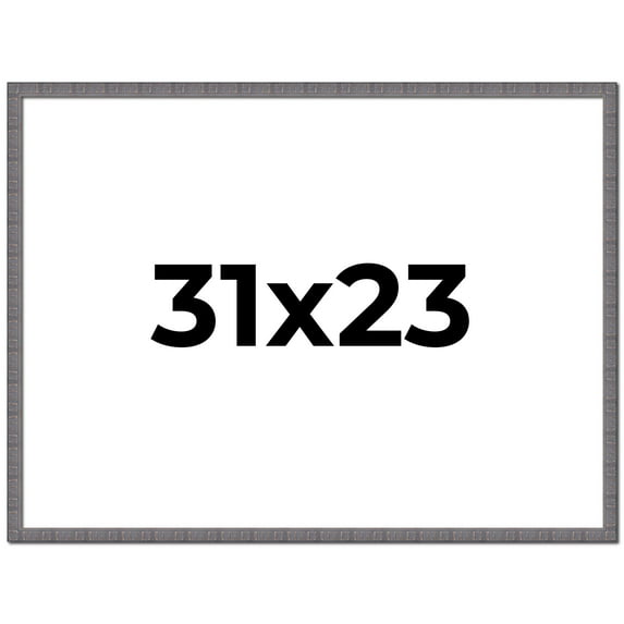 31x23 Frame Blue Kingsley Pewter Solid Wood Picture Frame Width 0.75 Inches |Interior Depth 0.5