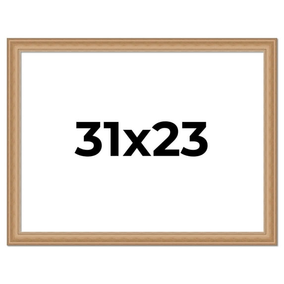 31x23 Frame Charleston Honey Brown Solid Wood Picture Frame Width 1.75 Inches | Interior Depth 0.5