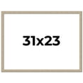 thumbnail image 1 of 31x23 Frame Grey Solid Wood Picture Frame Width 1 Inches | Interior Frame Depth 0.5 Inches |, 1 of 8