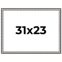 31x23 Frame Silver Real Wood Picture Frame Width 1.125 Inches | Interior Frame Depth 0.5 Inches |