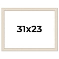 thumbnail image 1 of 31x23 Frame White Real Wood Picture Frame Width 1.75 inches | Interior Frame Depth 0.5 inches |, 1 of 8