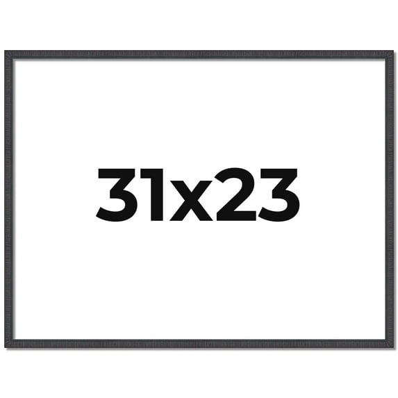 31x23 Rustic Brown Real Wood Picture Frame Width 0.75 inches | Interior Frame Depth 0.5 inches |