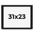 thumbnail image 1 of 31x23 Shadow Box Black Solid Wood Display Picture Frame | 1 Inch Rabbet Depth | | 1.375 Inch, 1 of 4