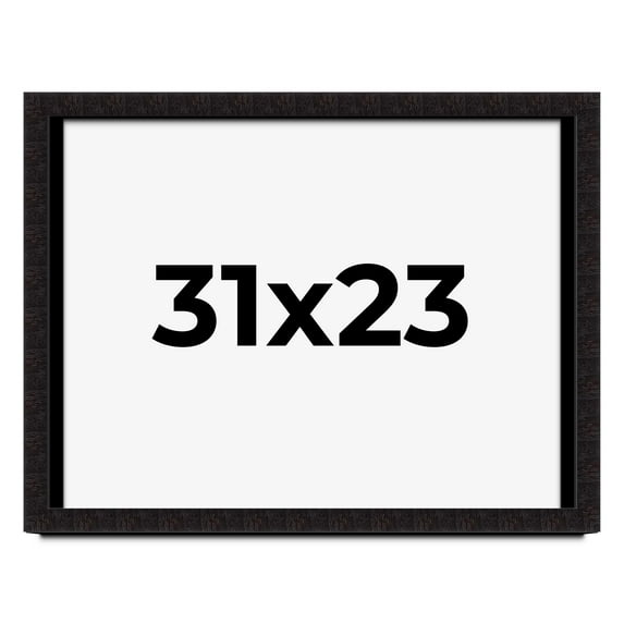 31x23 Shadow Box Black Solid Wood Display Picture Frame | 1 Inch Rabbet Depth | | 1.375 Inch
