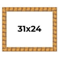 thumbnail image 1 of 31x24 Frame Beige Real Wood Picture Frame Width 3 inches | Interior Frame Depth 0.5 inches |, 1 of 8