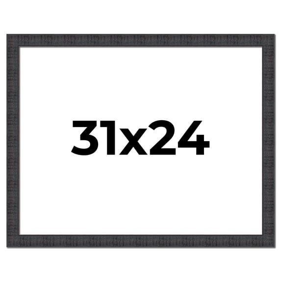 31x24 Frame Brown Rustic Solid Wood Picture Frame 1.5 Inches Wide | Interior Frame Depth 0.5 Inches