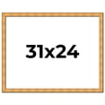 thumbnail image 1 of 31x24 Frame Gold Rustic Solid Wood Picture Frame | 1.25 Inch Wide Moulding | Rustique Gold, 1 of 8