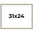 thumbnail image 1 of 31x24 Frame Grey Solid Wood Picture Frame Width 1 Inches | Interior Frame Depth 0.5 Inches |, 1 of 8
