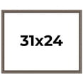 thumbnail image 1 of 31x24 Frame Silver Real Wood Picture Frame Width 1.25 Inches | Interior Frame Depth 0.5 Inches |, 1 of 8