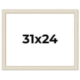 thumbnail image 1 of 31x24 Frame White Real Wood Picture Frame Width 1.75 inches | Interior Frame Depth 0.5 inches |, 1 of 8