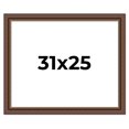 thumbnail image 1 of 31x25 Copper and Brown Real Wood Picture Frame Width 2 inches | Interior Frame Depth 0.5 inches |, 1 of 8