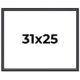 thumbnail image 1 of 31x25 Frame Black Real Wood Picture Frame Width 1.25 inches | Interior Frame Depth 0.5 inches |, 1 of 8
