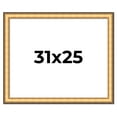 thumbnail image 1 of 31x25 Frame Gold Plein Aire Solid Wood Picture Frame Width 2 Inches | Interior Frame Depth 0.5, 1 of 8