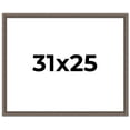 thumbnail image 1 of 31x25 Frame Silver Real Wood Picture Frame Width 1.25 Inches | Interior Frame Depth 0.5 Inches |, 1 of 8