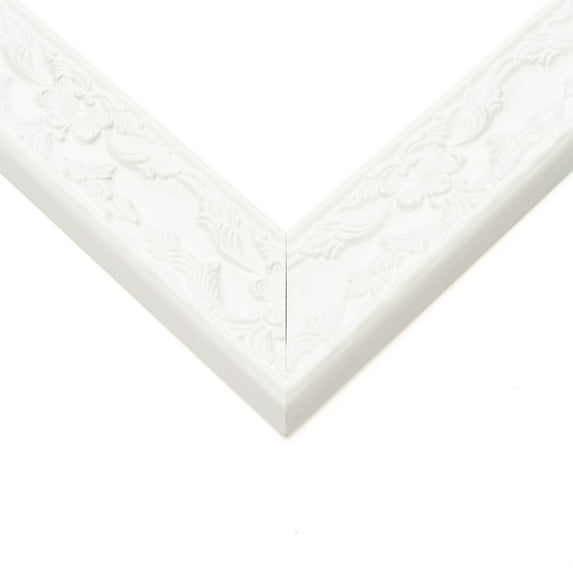 31x25 Frame White Solid Wood Picture Frame Width 1.75 Inches | Interior Frame Depth 0.375 Inches |