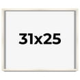 thumbnail image 1 of 31x25 Frame White Wash Solid Wood Picture Frame | 0.8125 Inch Moulding Width | Includes UV Acrylic, 1 of 8