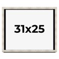 thumbnail image 1 of 31x25 Shadow Box Frame Silver | 1.625 Inches Deep Real Wood Contemporary Shadowbox Display Frame |, 1 of 7