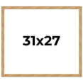 thumbnail image 1 of 31x27 Frame Beige Real Wood Picture Frame Width 1.25 inches | Interior Frame Depth 0.5 inches |, 1 of 8