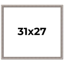 31x27 Frame Grey Real Wood Picture Frame Width 1.25 inches | Interior Frame Depth 0.5 inches | Hans