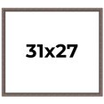 thumbnail image 1 of 31x27 Frame Silver Real Wood Picture Frame Width 1.25 Inches | Interior Frame Depth 0.5 Inches |, 1 of 8