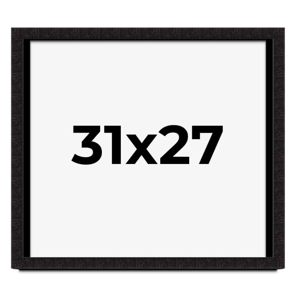 31x27 Shadow Box Black Solid Wood Display Picture Frame | 1 Inch Rabbet Depth | | 1.375 Inch