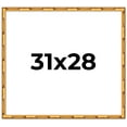 thumbnail image 1 of 31x28 Frame Gold Bamboo Solid Wood Picture Frame | 1 Inch Moulding Width | Interior Frame Depth, 1 of 8