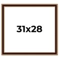 thumbnail image 1 of 31x28 Frame Gold Brown Plein Air Vintage Solid Wood Picture Frame | 1.75 Inches Moulding Width |, 1 of 8