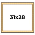 thumbnail image 1 of 31x28 Frame Gold Plein Aire Solid Wood Picture Frame Width 2 Inches | Interior Frame Depth 0.5, 1 of 8