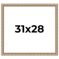 thumbnail image 1 of 31x28 Frame Silver Real Wood Picture Frame Width 1.5 inches | Interior Frame Depth 0.5 inches |, 1 of 8