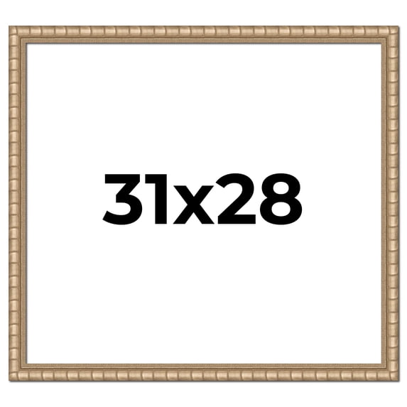 31x28 Frame Silver Real Wood Picture Frame Width 1.5 inches | Interior Frame Depth 0.5 inches |
