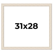 31x28 Frame White Real Wood Picture Frame Width 1.75 inches | Interior Frame Depth 0.5 inches |