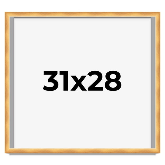 31x28 Shadow Box Bronze Cross-Brushed Display Frame | 1.625 Inches Deep Solid Wood | UV Resistant