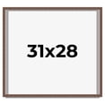 thumbnail image 1 of 31x28 Shadow Box Frame Brown | 1.125 inches Deep Real Wood Rustic Shadowbox Display Frame | UV, 1 of 5