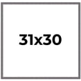thumbnail image 1 of 31x30 Frame Slate Blue Distressed Rustic Solid Wood Picture Frame | 0.75 Inch Moulding Width |, 1 of 8