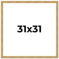 thumbnail image 1 of 31x31 Frame Beige Real Wood Picture Frame Width 1.25 inches | Interior Frame Depth 0.5 inches |, 1 of 8