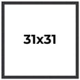 thumbnail image 1 of 31x31 Frame Black Real Wood Picture Frame Width 1.25 Inches | Interior Frame Depth 0.5 Inches |, 1 of 8