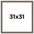 thumbnail image 1 of 31x31 Frame Brown Solid Wood Picture Frame | 1.75 Inch Moulding Width | Austin Frame Complete with, 1 of 8