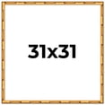 thumbnail image 1 of 31x31 Frame Gold Bamboo Solid Wood Picture Frame | 1 Inch Moulding Width | Interior Frame Depth, 1 of 8