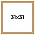 thumbnail image 1 of 31x31 Frame Gold Plein Aire Solid Wood Picture Frame Width 2 Inches | Interior Frame Depth 0.5, 1 of 8
