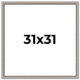 thumbnail image 1 of 31x31 Frame Grey Real Wood Picture Frame Width 1.25 inches | Interior Frame Depth 0.5 inches | Hans, 1 of 8