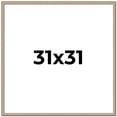 thumbnail image 1 of 31x31 Frame Silver Real Wood Picture Frame Width 0.75 Inches | Interior Frame Depth 0.5 Inches |, 1 of 8